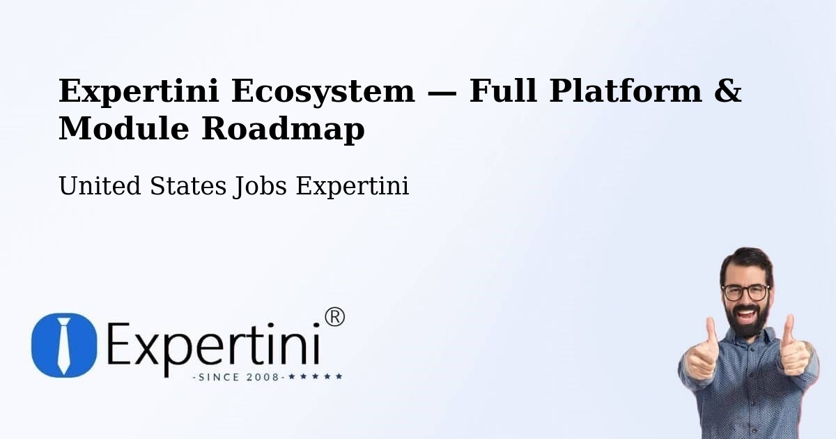 Expertini Ecosystem — Full Platform & Module Roadmap – Wright